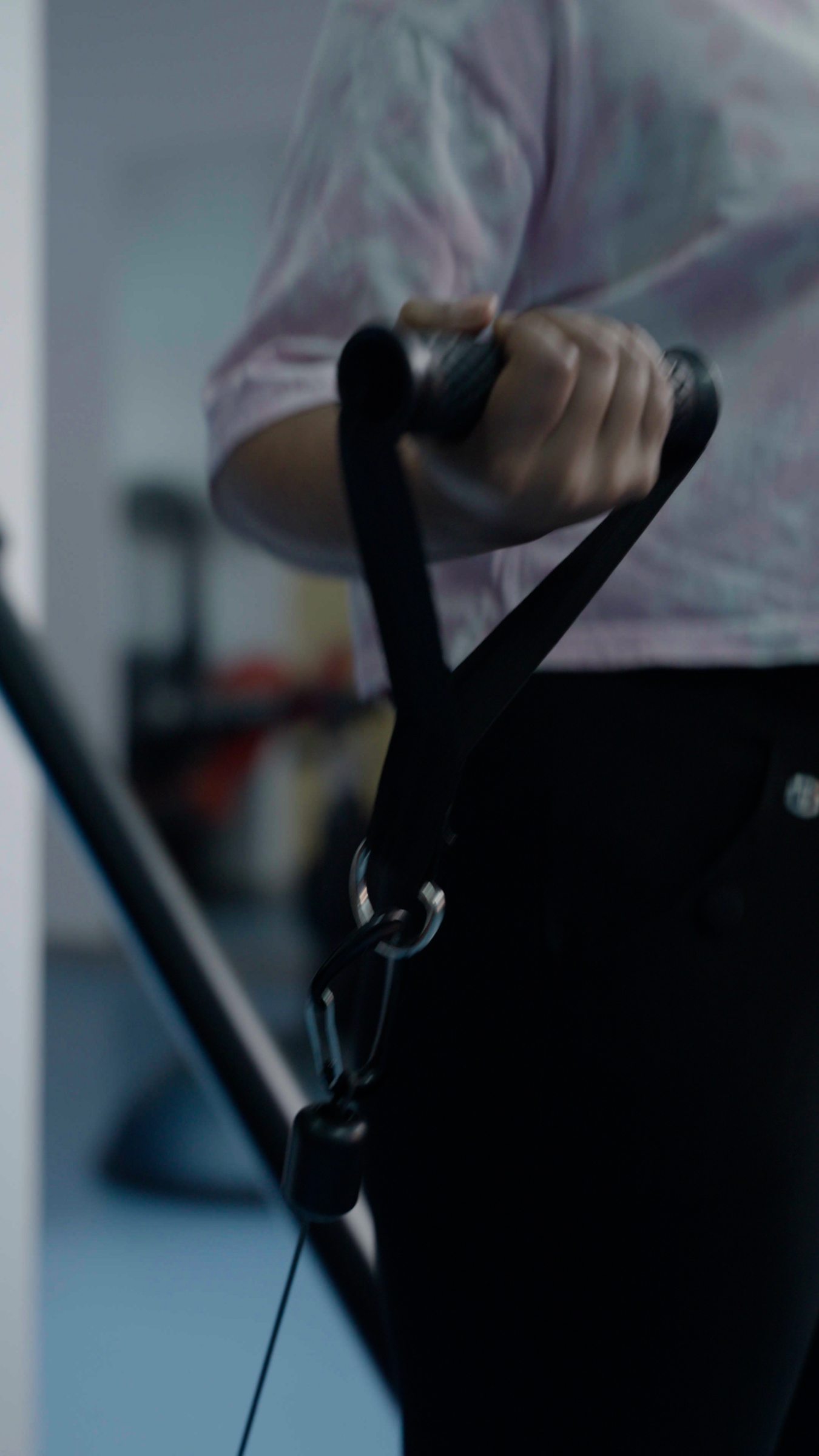 Close-up of the Aroleap handle and cable